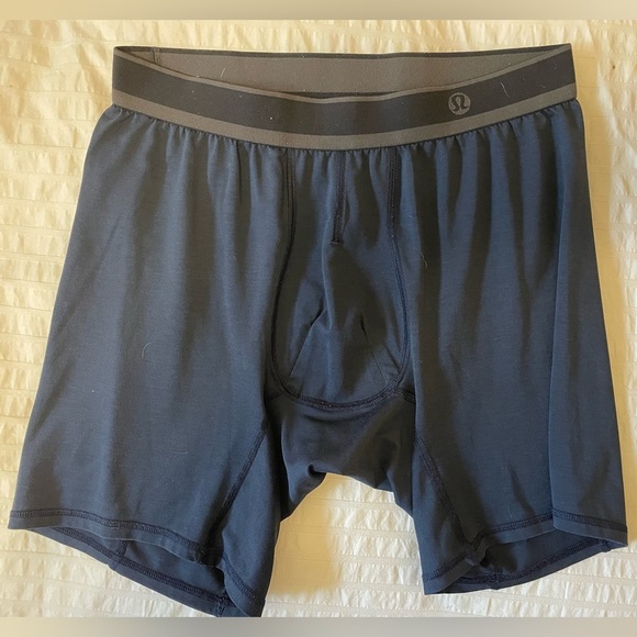 LULULEMON-Men’s Boxer Briefs - Navy Blue - Size Medium - Picture 1 of 3